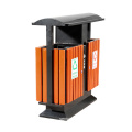 Outdoor Stainless Steel Wood Dustbin (A6501)